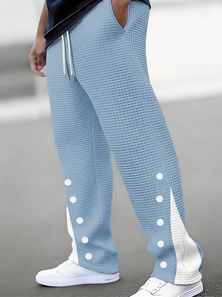 Antü | Pantalón texturado con botones laterales