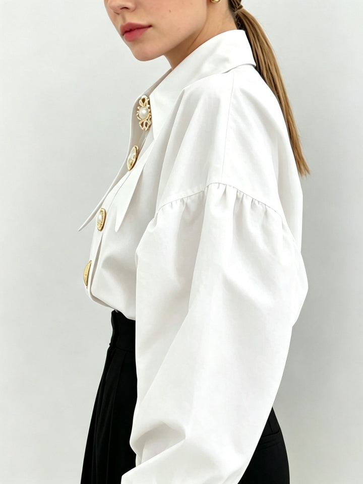 Susan | Blusa de cuello amplio