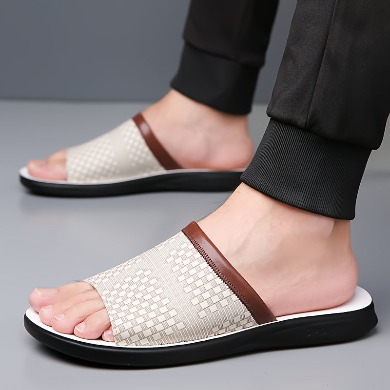 Eliseo | Sandalias slide tejidas para hombre