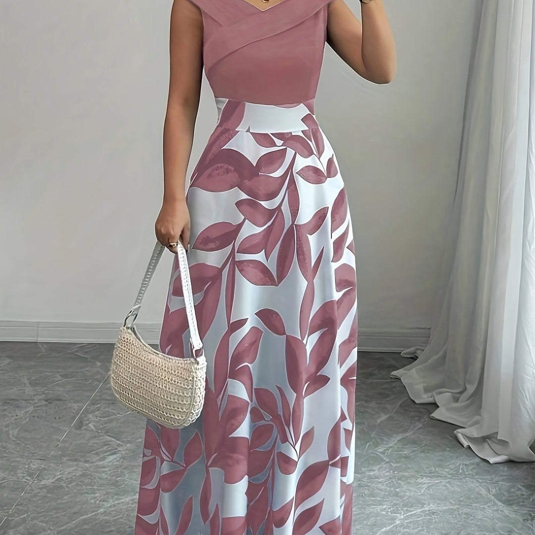 Stephanie | Vestido largo estampado