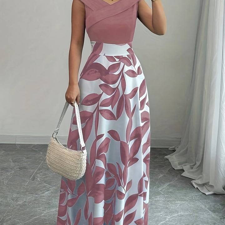 Stephanie | Vestido largo estampado