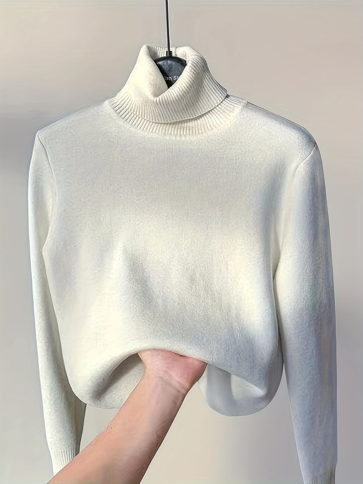 Linda | Sweater cuello alto con forro afelpado