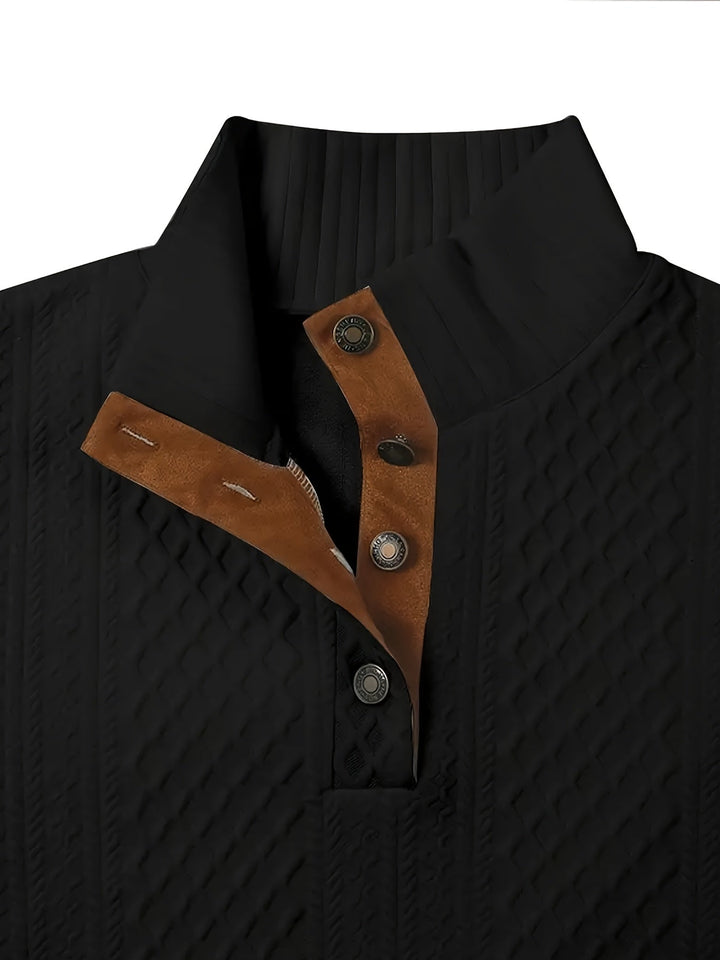 Recaredo | Sweater de cuello alto con botones