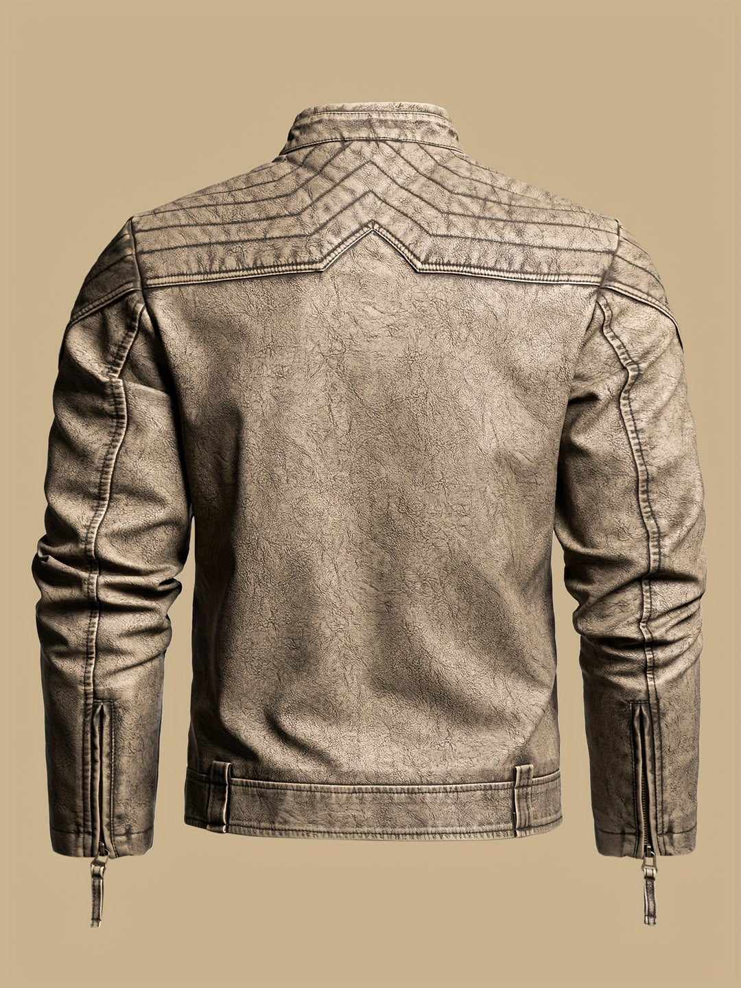 Zacarías | Chaqueta moto efecto lavado
