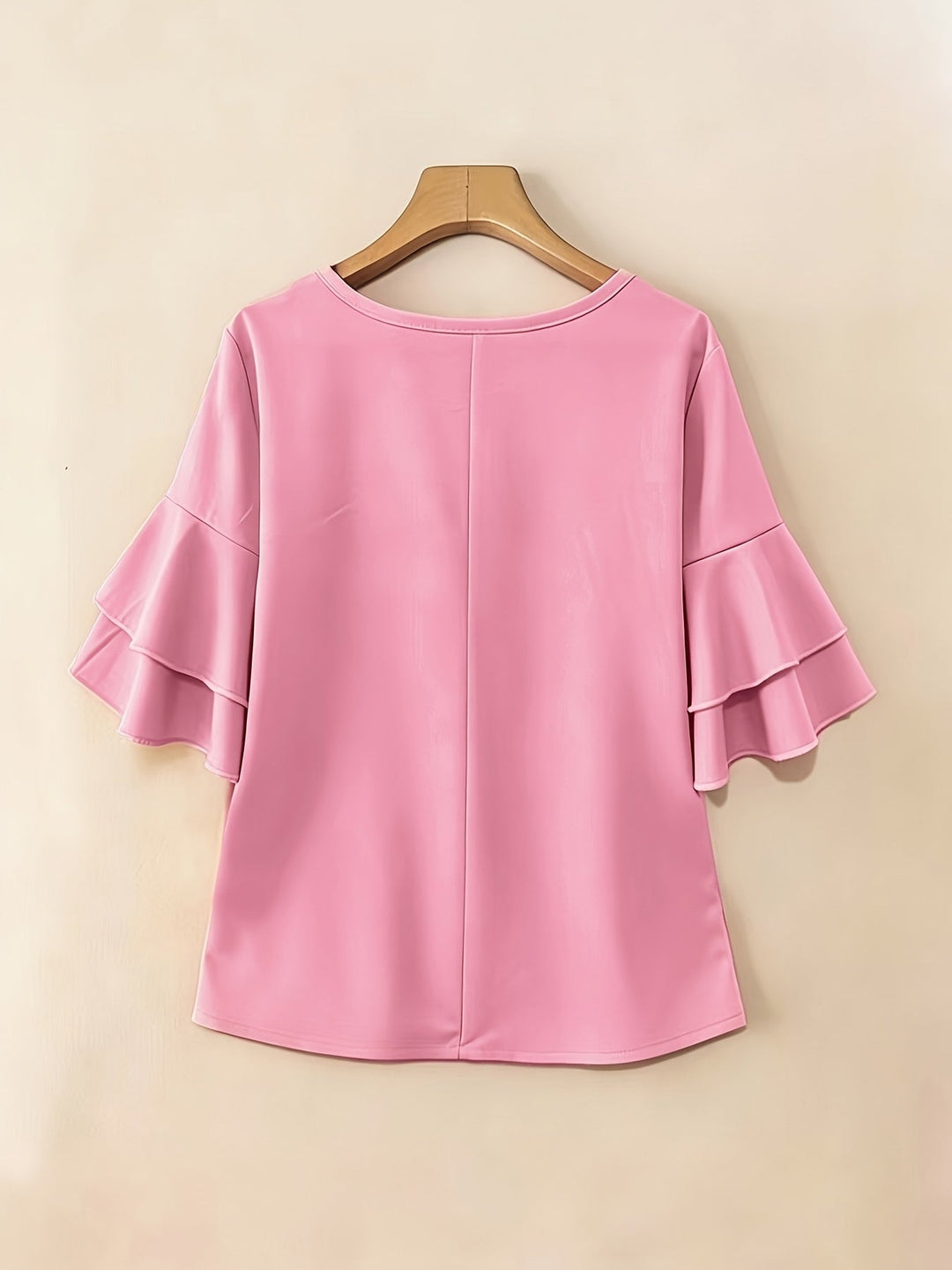 Naomi | Blusa plisada de mangas acampanadas