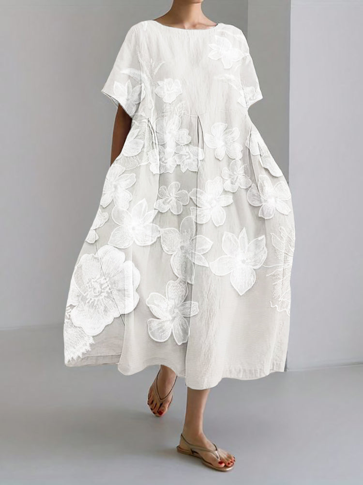 Elena | Vestido Elegante con Estampado Floral