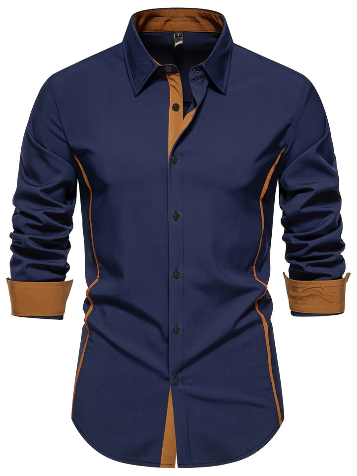 Rubén | Camisa slim con ribete en contraste