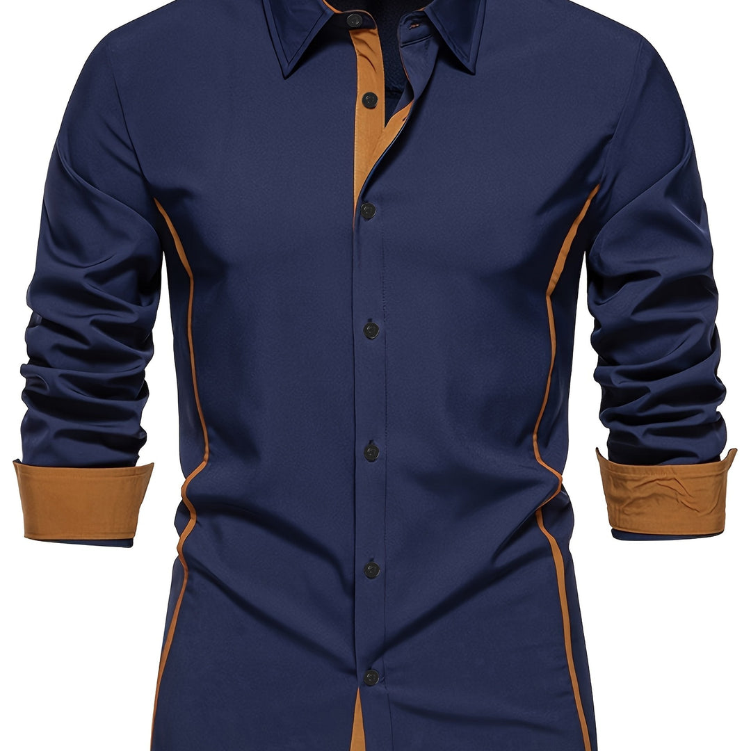 Rubén | Camisa slim con ribete en contraste