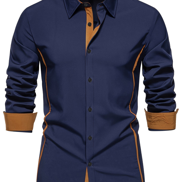 Rubén | Camisa slim con ribete en contraste