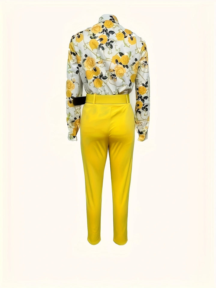 María Marta | Conjunto elegante de dos piezas con estampado floral
