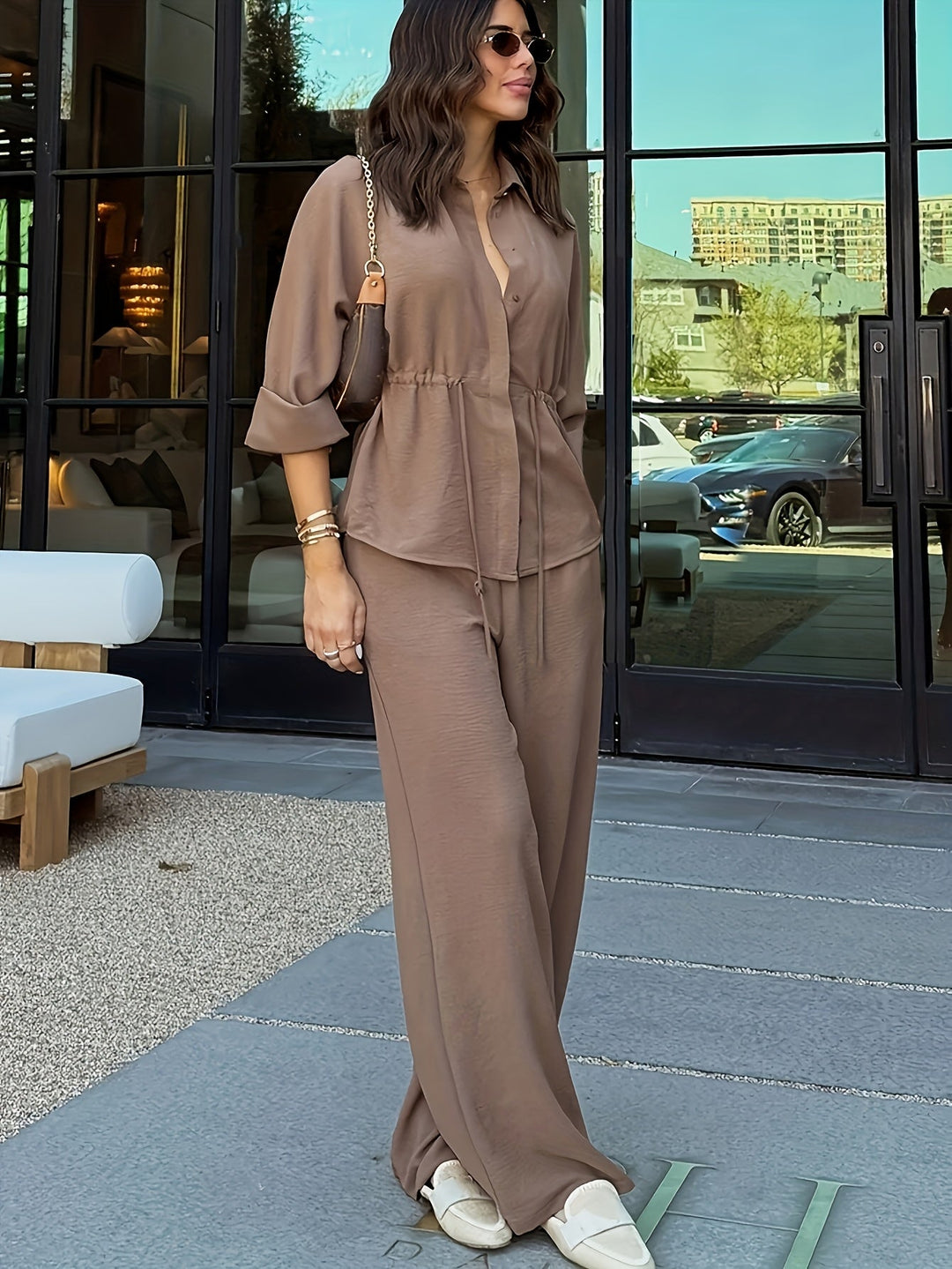 Silvia Elena | Conjunto de pantalón ancho