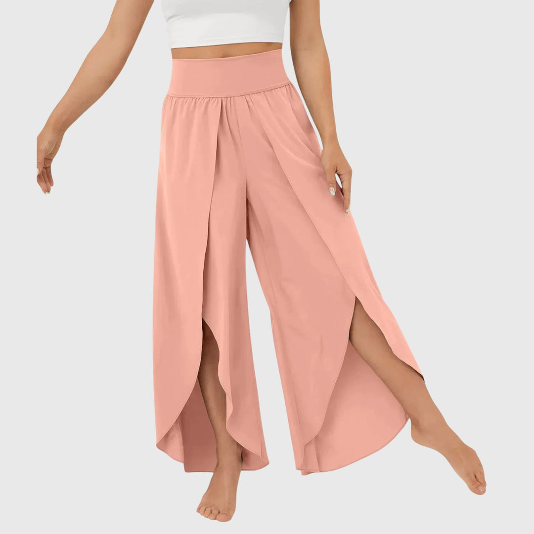 Elvira | Pantalón palazzo con abertura