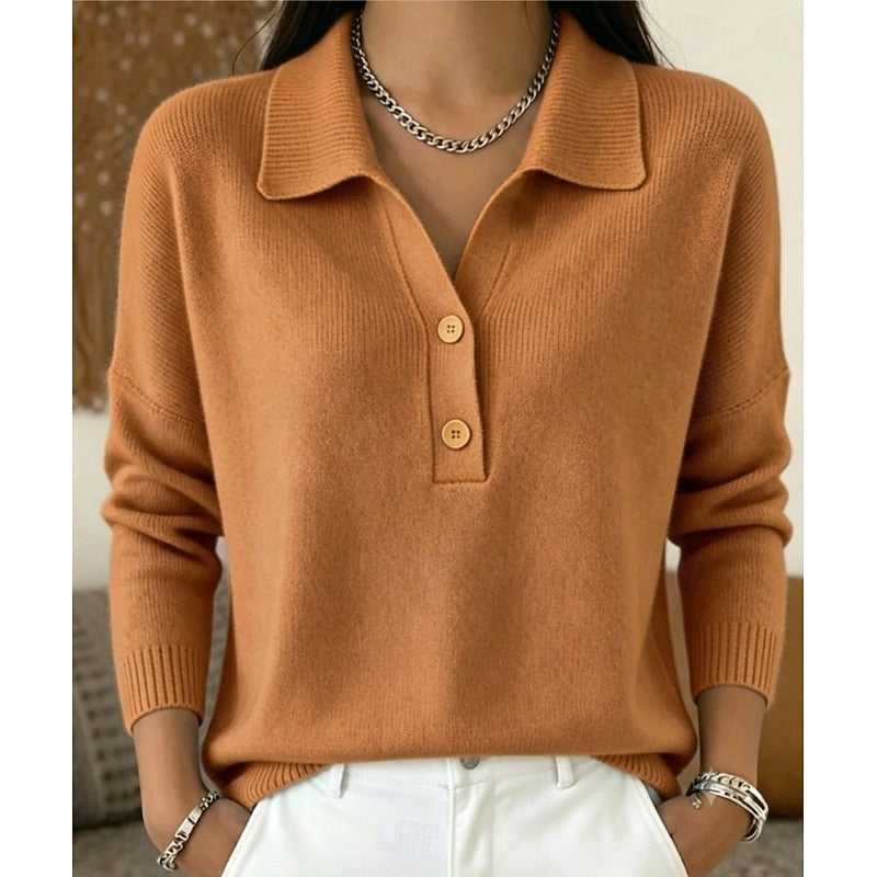 Carmela | Sweater de cuello con botones