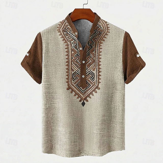 Amaro | Camisa bordada manga corta