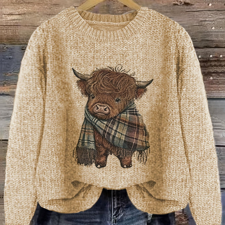 Kiara | Sweater cuello redondo holgado