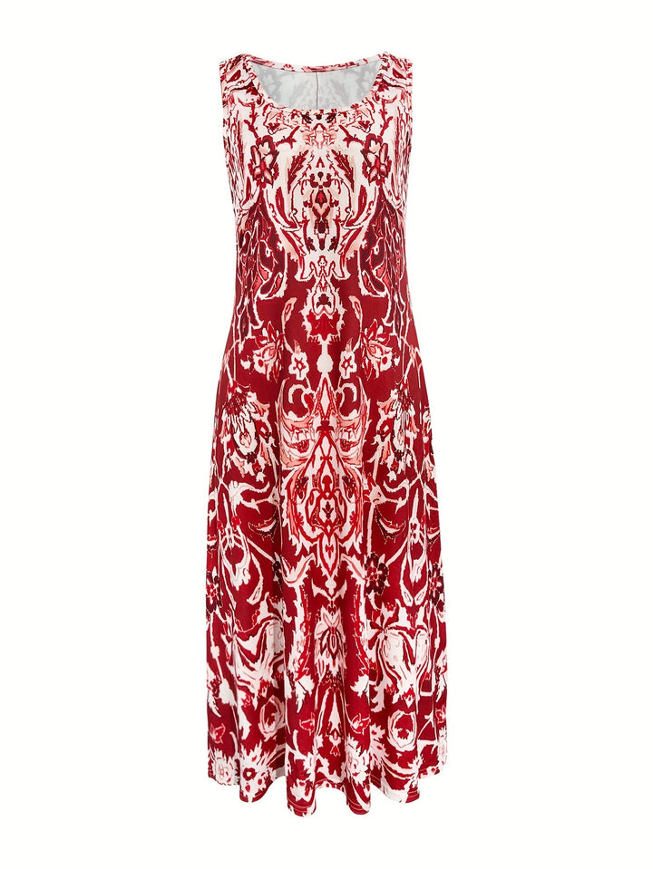 Jocelyn | Vestido largo floral sin mangas