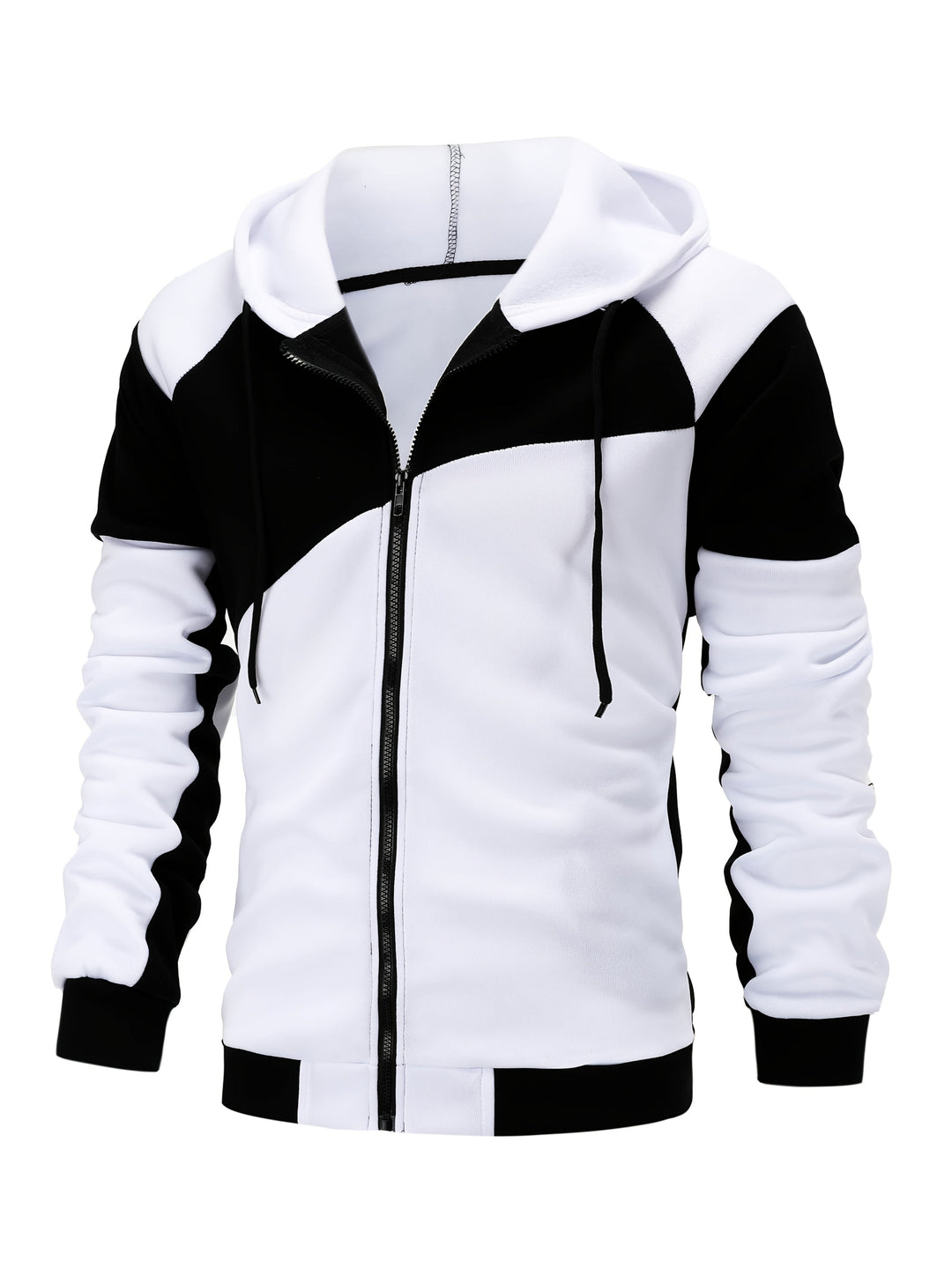 Alejandro | Chaqueta con capucha bicolor