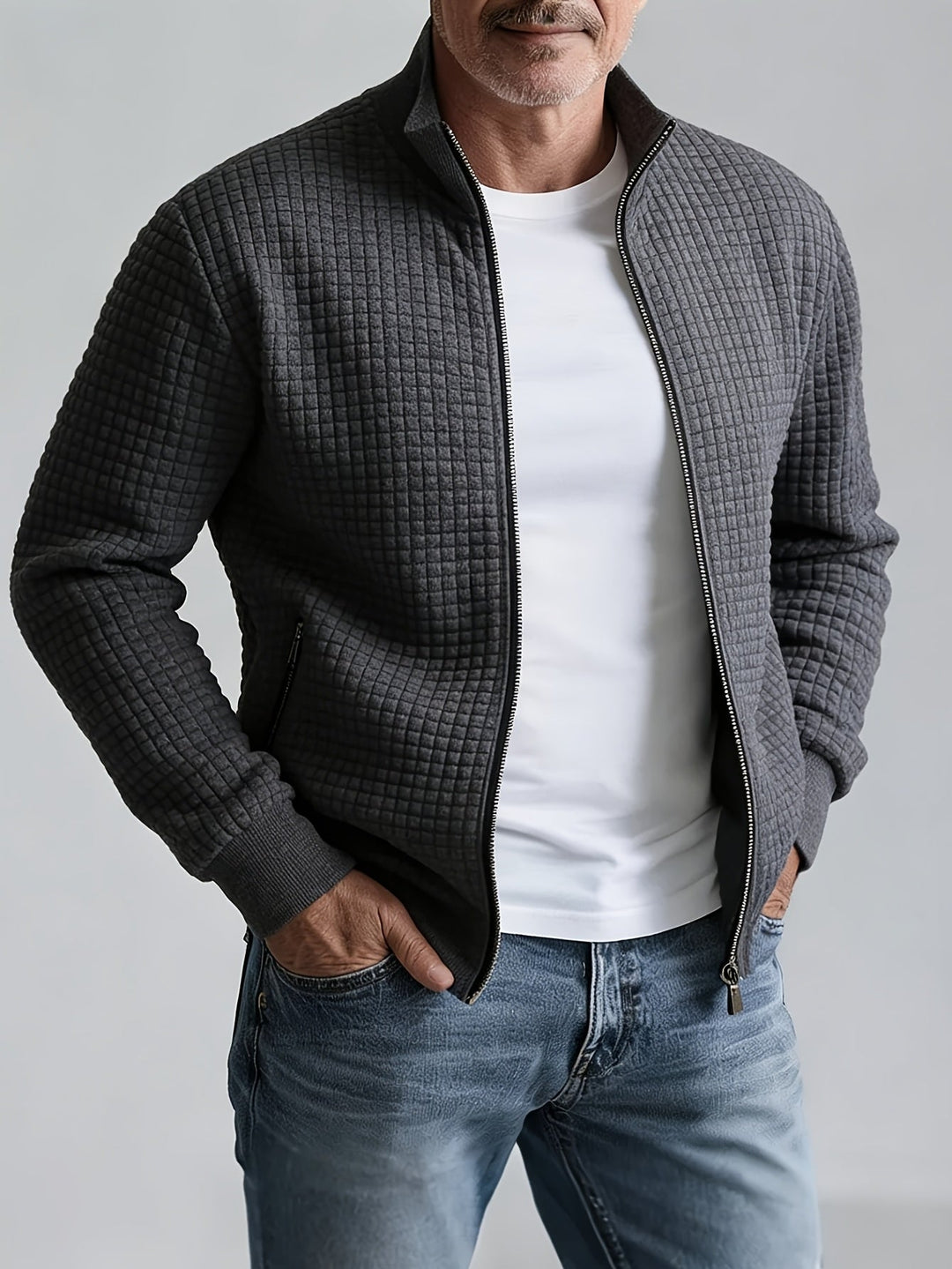 Colihuinca | Chaqueta con cierre y textura en relieve