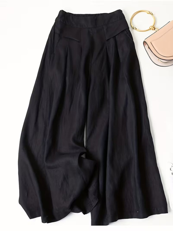 Nelda | Pantalón de pierna ancha liviano