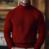 Leandro | Sweater cuello alto acanalado