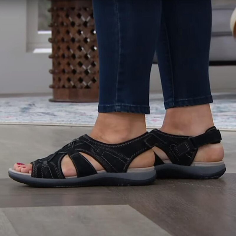 Úrsula | Sandalias acolchadas con velcro