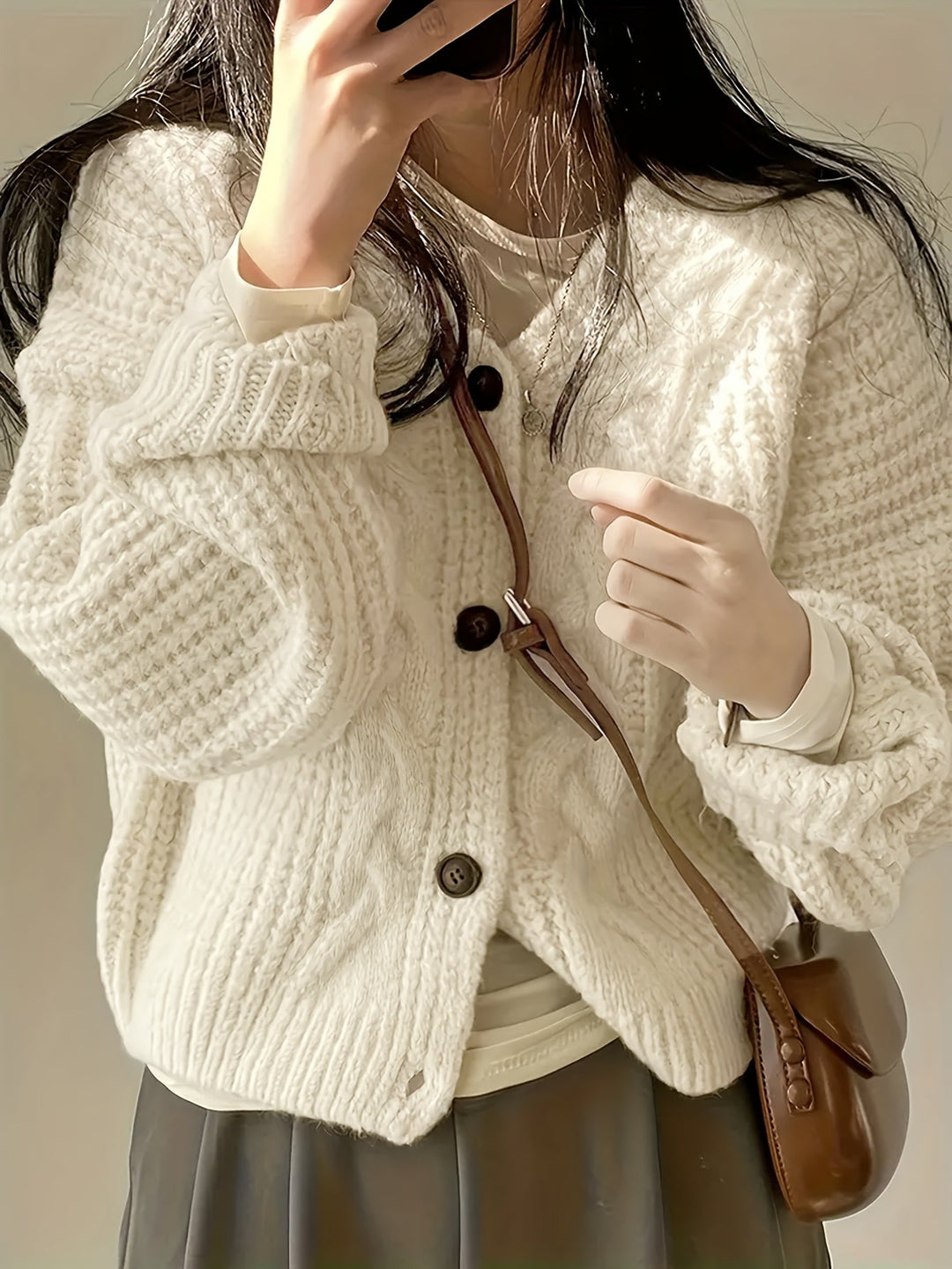 Edelmira | Cardigan de punto grueso