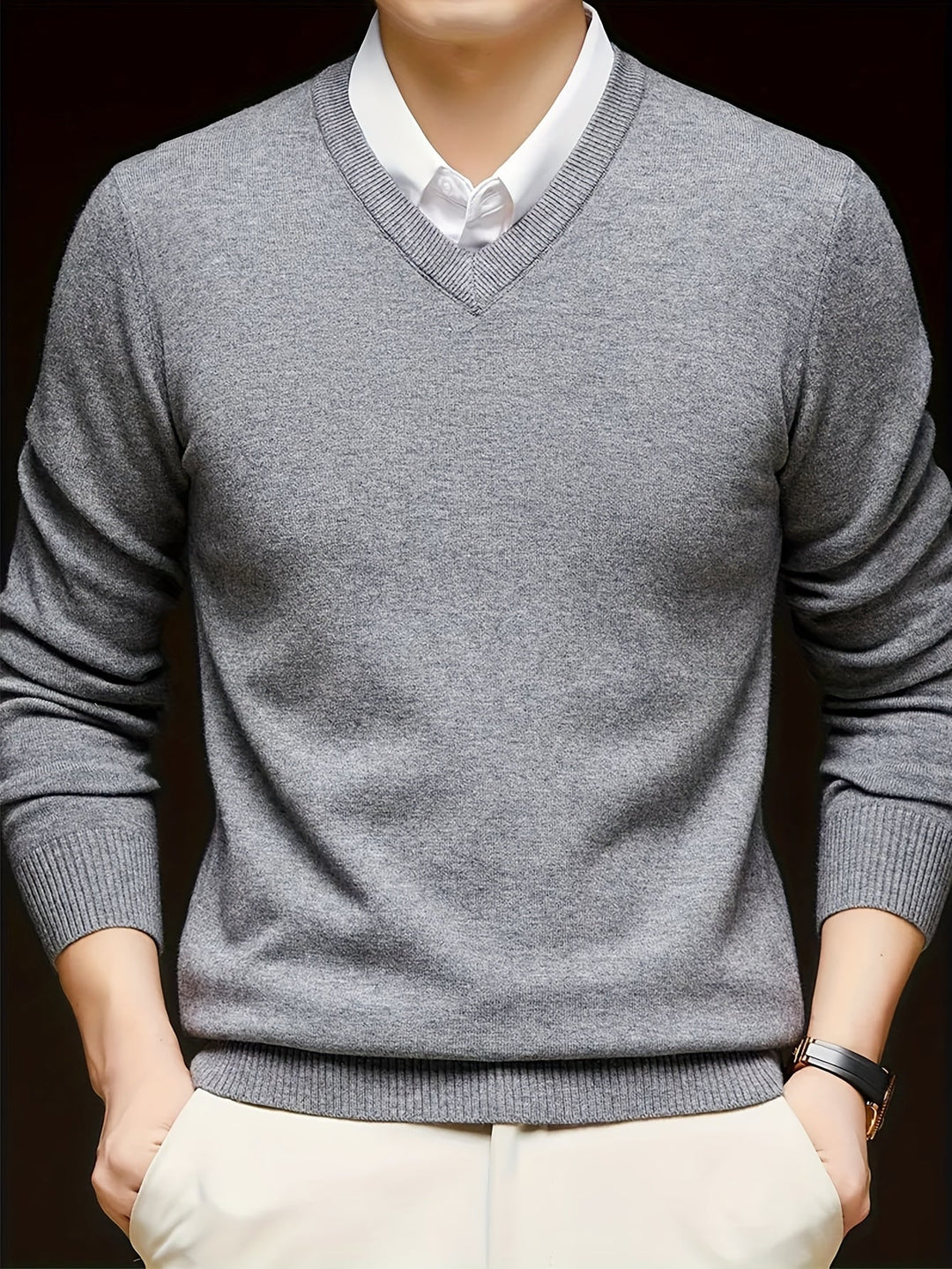 Germán | Sweater cuello V para hombre