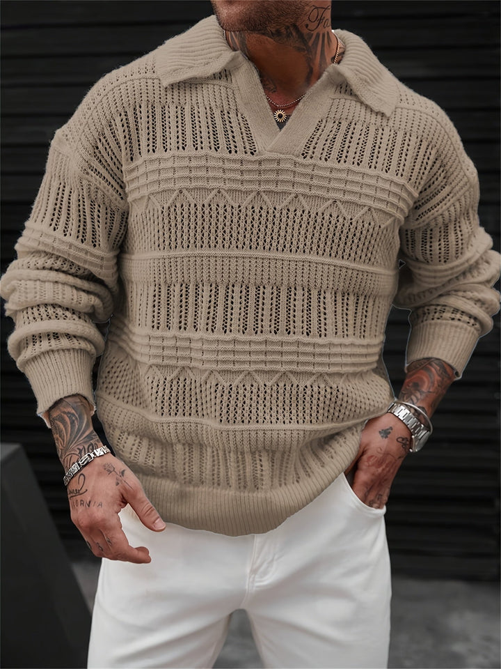 Dante | Sweater de punto calado con cuello
