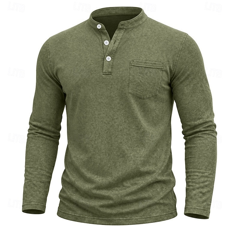 Filiberto | Polera henley manga larga