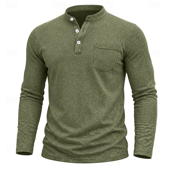 Filiberto | Polera henley manga larga