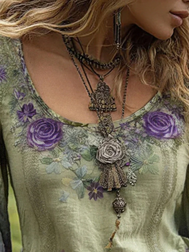 Mariana Paz | Blusa floral escote V