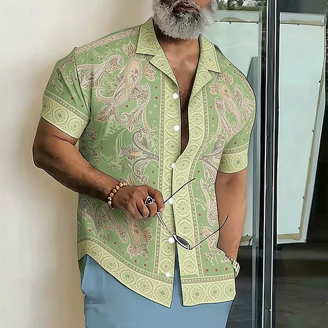 Pastor | Camisa de manga corta con estampado paisley