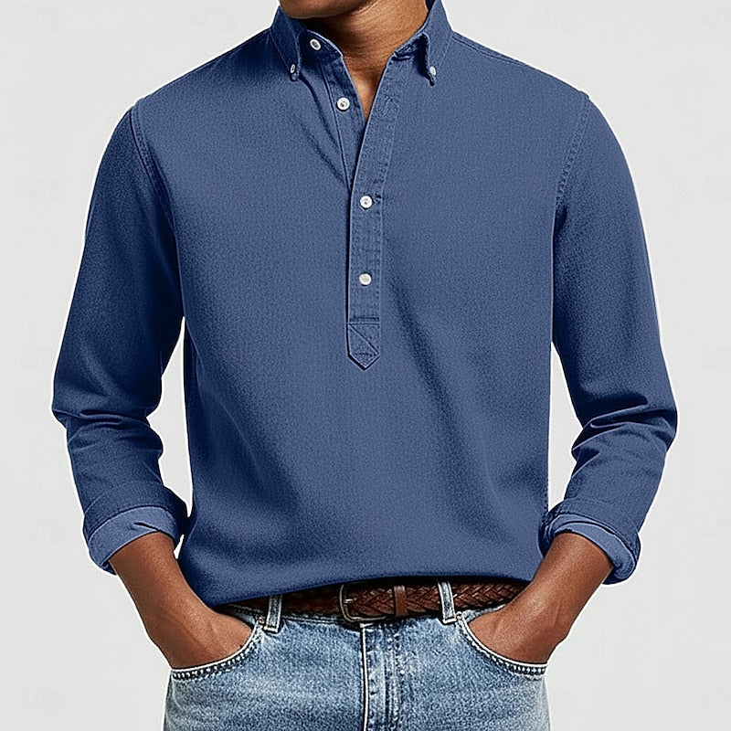 Ubaldo | Camisa casual con media botonadura