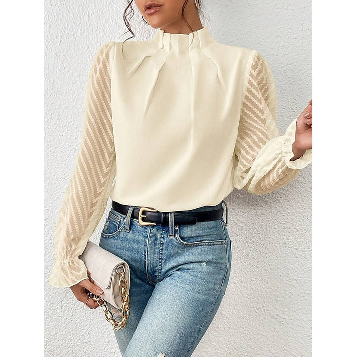 Corina | Blusa elegante de cuello alto