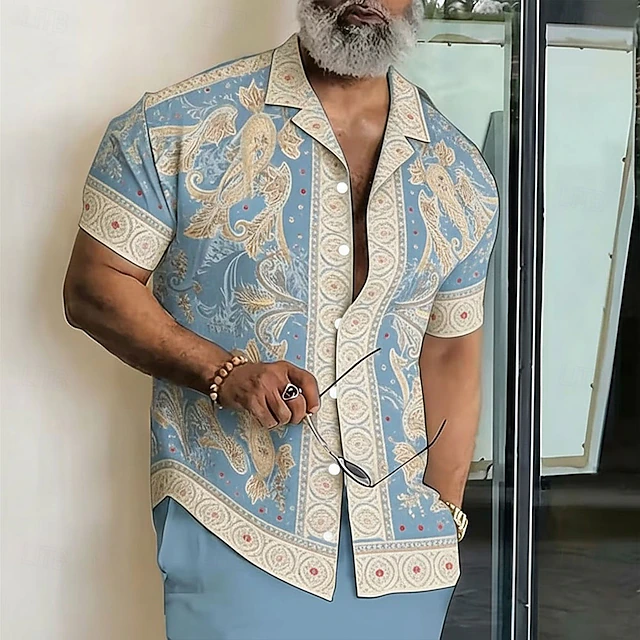 Pastor | Camisa de manga corta con estampado paisley