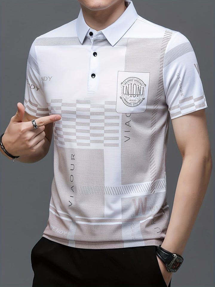 Carlomagno | Polera polo con bloques de color