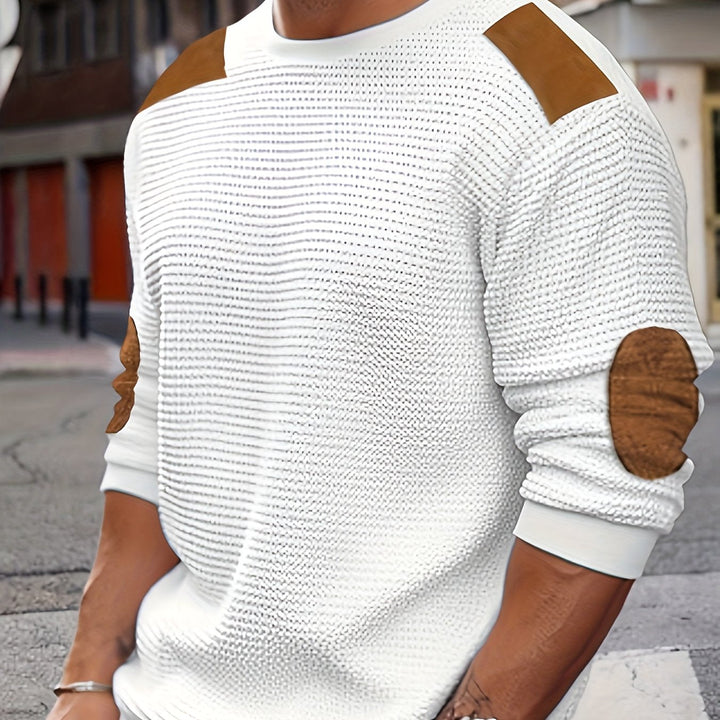 Emilio | Sweater texturado con coderas
