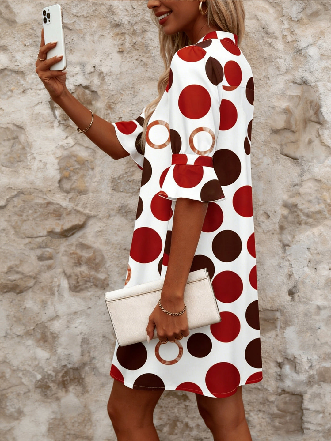 Julieta | Vestido corto de lunares