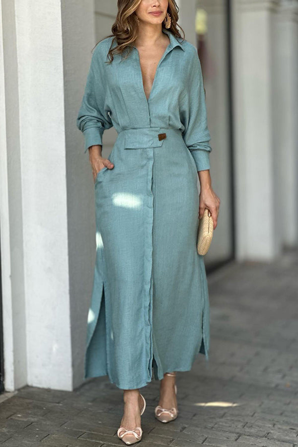 Rebeca Belén | Vestido camisero largo