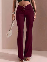Ingrid Andrea | Pantalones acampanados de tiro alto
