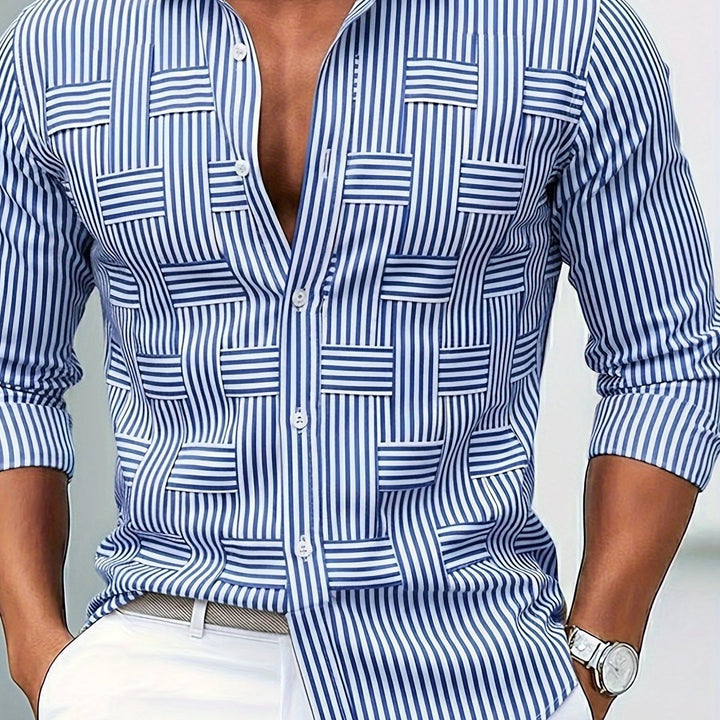 Felipe | Camisa de rayas manga larga