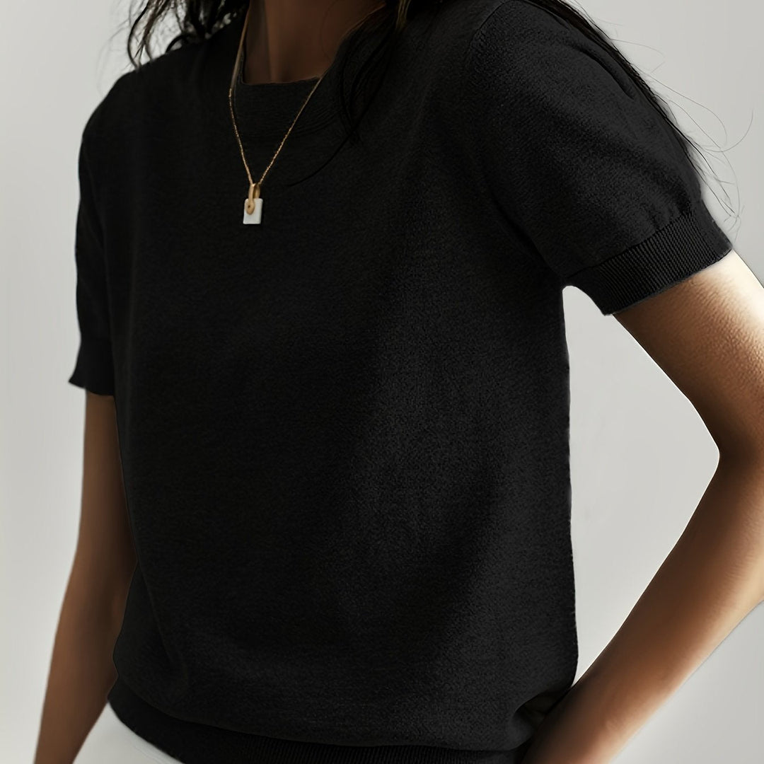 Lucila | Sweater de punto fino manga corta