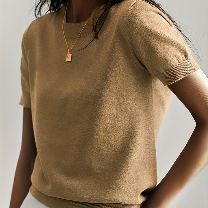 Lucila | Sweater de punto fino manga corta