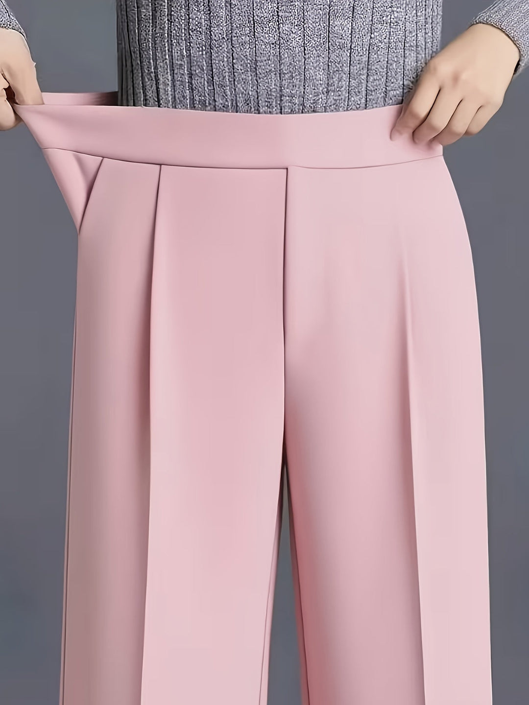 Saray | Pantalones de tiro alto y pierna ancha