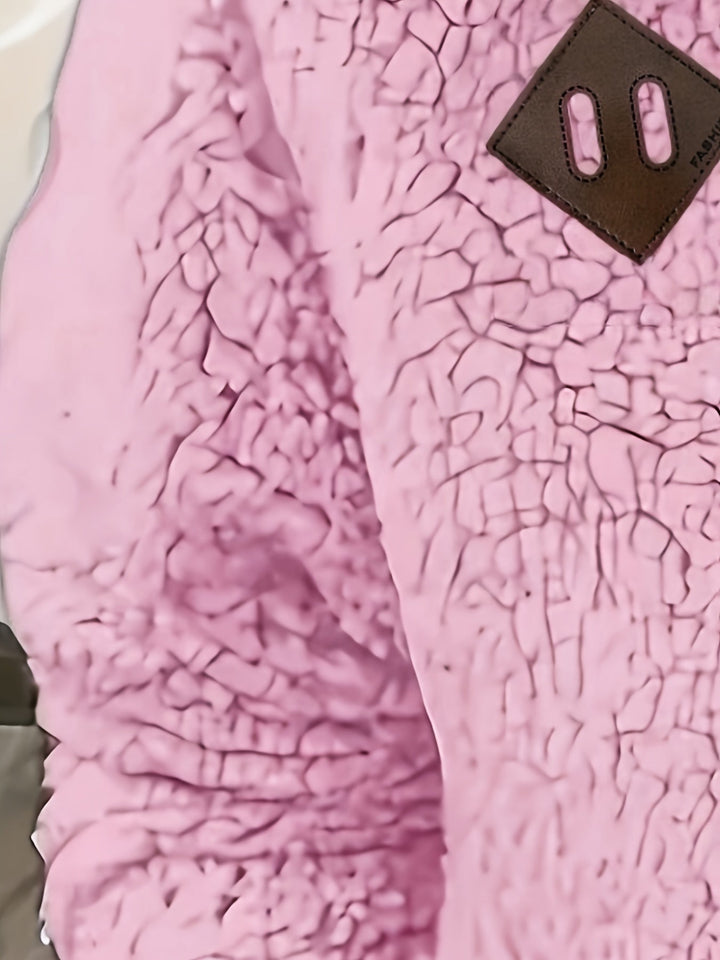 Tiare | Pullover peludo con media cremallera