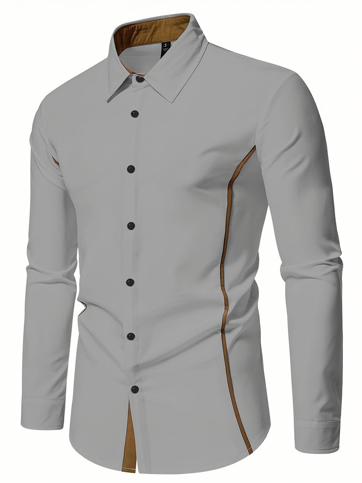 Rubén | Camisa slim con ribete en contraste