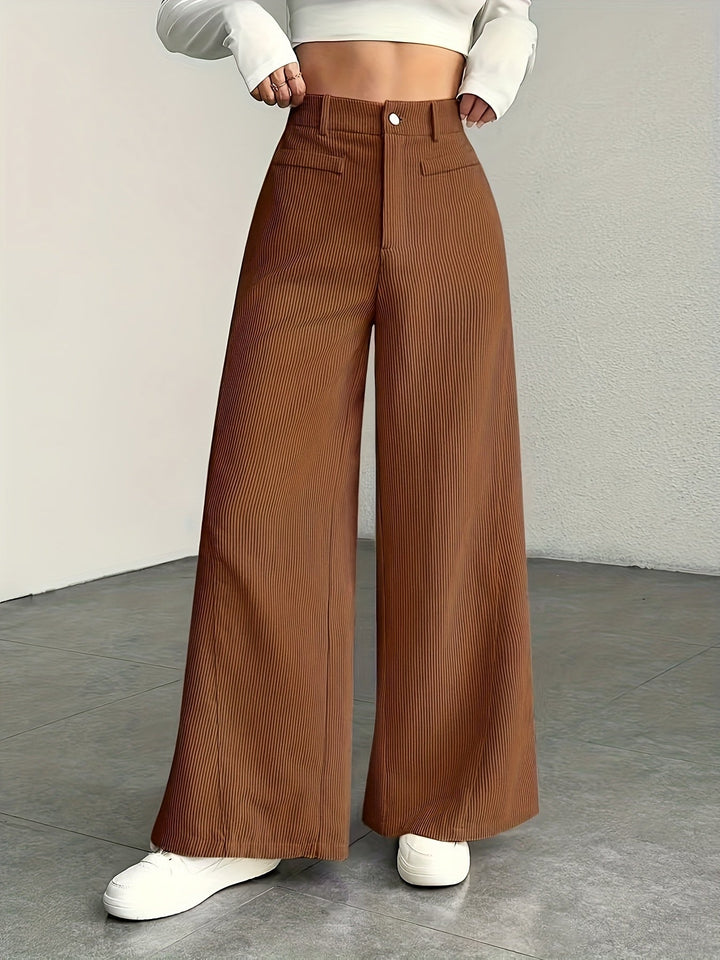 Nadine | Pantalón tiro alto pierna ancha