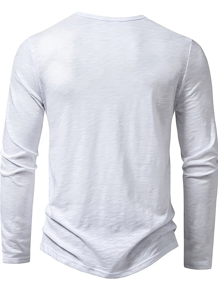 Gerardo | Polera henley de manga larga