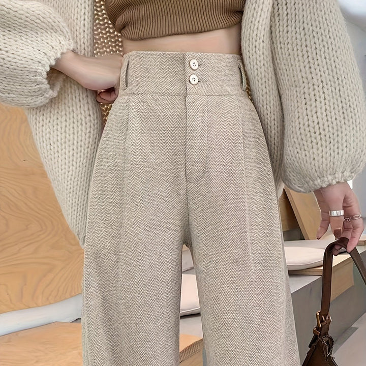 Leonor | Pantalón de tiro alto y pierna ancha
