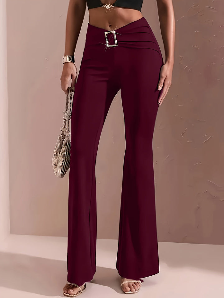 Ingrid Andrea | Pantalones acampanados de tiro alto
